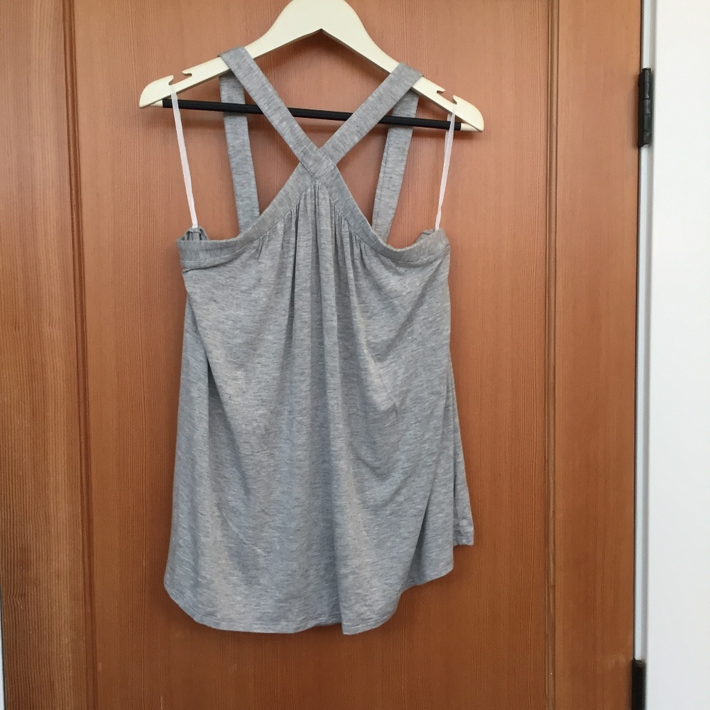 velvet by graham and spencer grey tank top